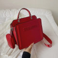 Miniatyrbild 8 av 10: Tygväska för kvinnor Crossbody-handväska RÖD Red