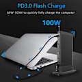 Miniatyrbillede 10 af 10: 13 i 1 Type C HUB USB-C Splitter Dock Station