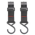 Miniatyrbillede 10 af 10: 1/2 stk Tactical Carabiner Bælte D-Ring Karabinhage SORT 1 STK. Black 1pcStyle 2-Style 2