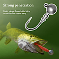 Miniatyrbild 5 av 10: 25st Sharp Fishing Jig Krokar Fiske Jig Head Krok 2G 2g