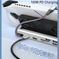 Miniatyrbilde 2 av 10: Spillkonsollstativbase USB Type-C Hub 5-IN-1 5-IN-1 5-in-1
