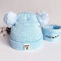 Miniatyrbild 8 av 10: Stickad mössa för barn Baby cap GRÅ STYLE 2 STYLE 2 Grey Style 2-Style 2