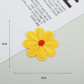 Miniatyrbilde 2 av 10: 40 STK Flower Brodered Patches Brodery Pads BLÅ blue
