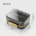 Miniatyrbilde 1 av 10: Medisin Organizer Box Medisin Case SORT black
