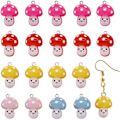 Pikkukuva 1 / 4: 20 kpl Mushroom Charm Resin sekoitettu väri