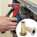 Pikkukuva 4 / 7: 25 kpl Teräs PRE-BULBED Varsi Multi Grip Niittimutterit Tasapää