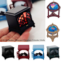 Pikkukuva 10 / 10: Miniatyyritakka Tricolor Globe PUNAINEN TAKATAKA Red Fireplace-Fireplace