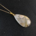 Pikkukuva 4 / 10: Stone Kaulakoru Riipus Natural Akaatti Riipus TRIANGLE TRIANGLE triangle