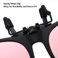 Miniatyrbillede 4 af 10: Polariseret Clip On-solbriller til mænds bilførerbrille Discoloration Gray