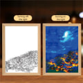 Miniatyrbilde 6 av 10: Light Painting Night Luminous 3 3 3