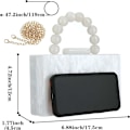Miniatyrbillede 2 af 10: Aften clutch taske luksus håndtaske SORT Black
