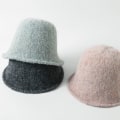 Miniatyrbillede 4 af 10: Kvinder Bucket Hat Uld Cap BLÅ Blue