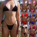 Miniatyrbillede 8 af 10: Bikinisæt Badedragt SORT XL black XL