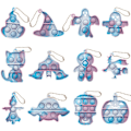 Pikkukuva 1 / 10: 12 kpl Halloween Pop Fidget toys Lelupakkaukset, Mini Push Bubble Toy 5 5