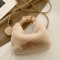 Pikkukuva 1 / 9: Kangaskassit Pehmoinen kainalolaukku KHAKI khaki