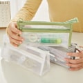 Pikkukuva 6 / 10: 2 kpl Mesh Exam Paperilaukku Case VALKOINEN White