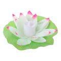 Miniatyrbillede 8 af 10: Elektronisk stearinlys Lotus Lampe Floating Lotus Flower Lamps HVID white