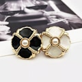 Pikkukuva 10 / 10: 10 kpl Metal Pearl Buttons Paidan napit VALKOINEN 25MM10 KPL 10 KPL white 25MM10pcs-10pcs