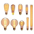 Miniatyrbilde 4 av 10: Vintage Retro Bulb Filament A19 40W A19 40W A19 40W