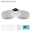 Miniatyrbillede 1 af 10: Clip-on solbriller Polariseret MIRRORED WHITE MIRRORED WHITE Mirrored White