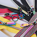 Miniatyrbilde 3 av 4: 12 STK #3 Rainbow Zipper pulls Star Zipper pulls erstatning