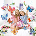 Pikkukuva 6 / 6: 24 kpl Butterfly Party Decor Perhonen riippuva koriste 24PCS