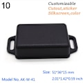 Miniatyrbillede 1 af 10: Elektronisk projektboks Vandtæt dæksel Projekt SORT 51X36X15MM Black 51x36x15mm