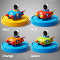 Pikkukuva 2 / 10: Avaruussukkula Rocket Press Rocket Car RED red
