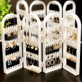 Miniatyrbillede 5 af 10: Øreringe Display Holder Øreringe Studs Display Rack transparent 2 Fan-2 Fan