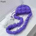 Miniatyrbillede 1 af 10: Quiltet skuldertaske Messenger Bag LILLA purple