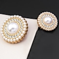 Miniatyrbild 9 av 10: Rhinestone Pearl Knappar Skjorta Knappar 18MM10ST 10ST 18MM10pcs
