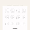 Miniatyrbillede 2 af 6: 24 stk False Nails Short Square W357 W357 W357