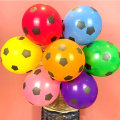 Miniatyrbillede 3 af 10: 100 STK Fodboldballoner Fodbold Trykt MULTICOLOR multicolor