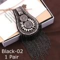Miniatyrbillede 1 af 10: 1 par broche skulderkvast Epaulette SORT 02 02 Black 02-02