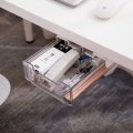Miniatyrbillede 7 af 10: Skuffepind Stativ Under Skrivebord Skuffe Organizer TRANSPARENTE Transparente 20x23x7.5cm