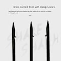 Miniatyrbillede 2 af 10: Fiskespyd Harpungaffel Fisk Pigthakket Spyd Gig Fork 3 GRUNDER 3 Prongs