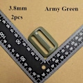 Pikkukuva 1 / 10: 2kpl Tri Glide Slider Tikkaat Lukitussoljet ARMY GREEN 3.8MM Army Green 3.8mm
