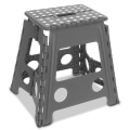 Miniatyrbillede 3 af 7: Foldetrin skammel Foldebænk SORT 22X29X32CM black 22x29x32cm