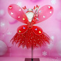 Pikkukuva 1 / 10: Glowing Wings Butterfly Wings -setit PUNAINEN red