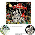Pikkukuva 2 / 5: Skull Mushroom Tapestry Party Hanging Cloth Skeleton Home