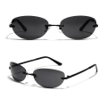 Miniatyrbillede 9 af 10: Y2K Solbriller Wrap Around SORT SORT Black