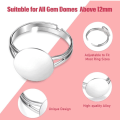 Miniatyrbilde 4 av 5: 40stk Justerbar Ring Base Blank Ring Justerbar Ring Cabuchon