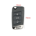 Miniatyrbillede 2 af 8: Fjernnøglekasse Bilnøgleskal Autonøgle 1pcs
