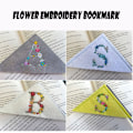 Miniatyrbillede 3 af 7: Broderibogmærker Flower Corner Bogmærke 1 1 1