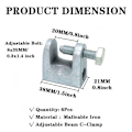 Miniatyrbild 2 av 7: 4st Beam C Clamp Tiger Clamp Support-Clamp 4