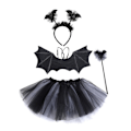 Pikkukuva 8 / 10: Bat Wings -setit Halloween Cosplay -asu 4 3 kpl / set 4 3 kpl / set 4 3pcs/set