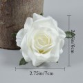 Pikkukuva 2 / 10: 10 kpl Keinotekoisia ruusuja Fake Roses VALKOINEN white