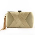 Miniatyrbilde 4 av 10: Kveldsvesker Clutch-veske GULL Gold