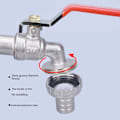 Pikkukuva 4 / 10: 1/2" 3/4" IBC-säiliön tyhjennyshanan sovittimen liitin S60X6 puutarhahanan vaihto 1/2-set
