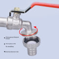 Pikkukuva 4 / 10: 1/2" 3/4" IBC-säiliön tyhjennyshanan sovittimen liitin S60X6 puutarhahanan vaihto 3/4